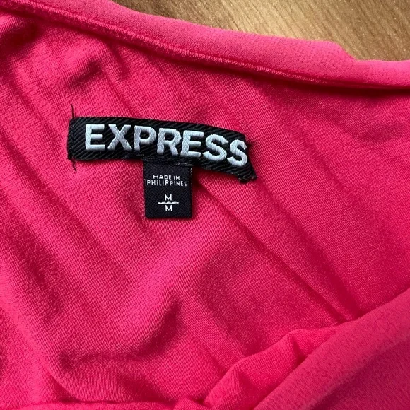 Express One-Shoulder Pink Dress - Picture 3 of 3